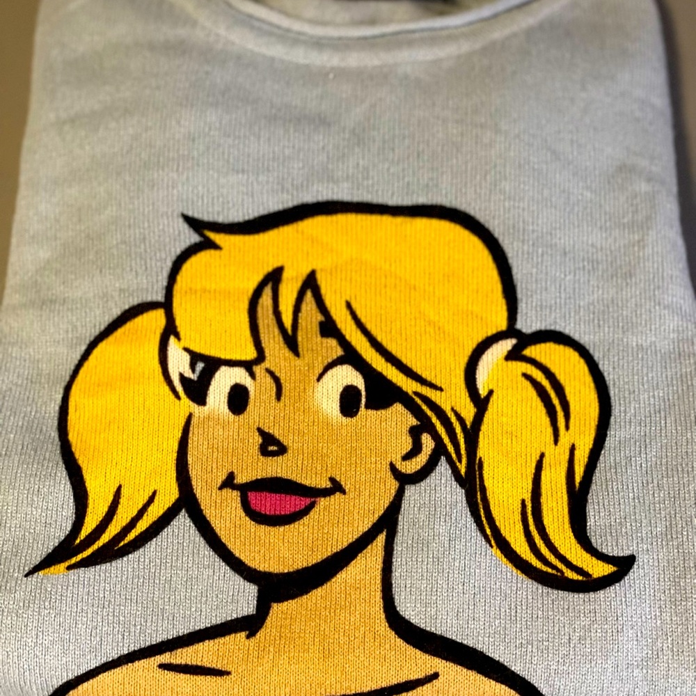 Betty and Veronica 100% cashmere sweater (blue)